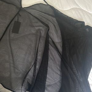 One Size New Fox Blood Fishnet Kimono